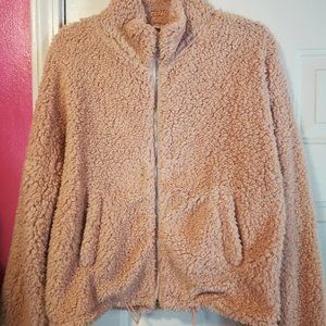 Pink faux Sherpa jacket